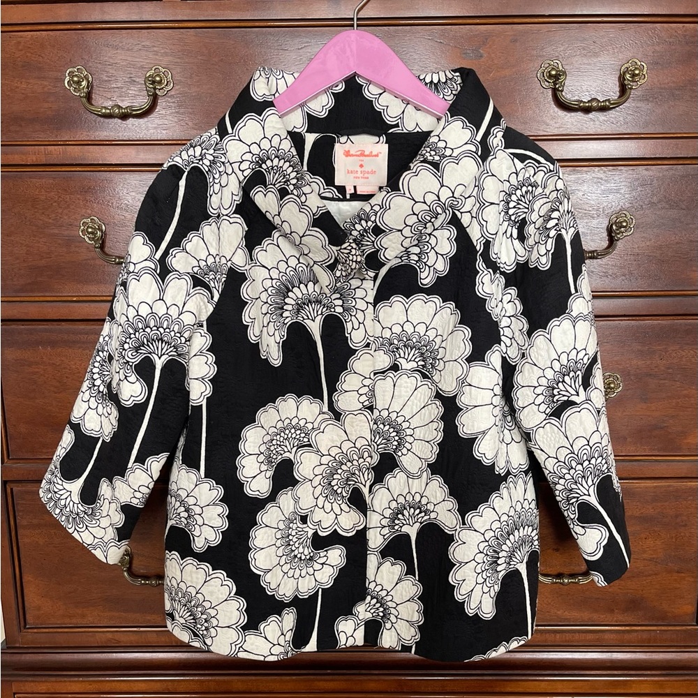 Kate Spade Crop Jacket in Florence Broadhurst for Kate Spade Exclusive Fabric